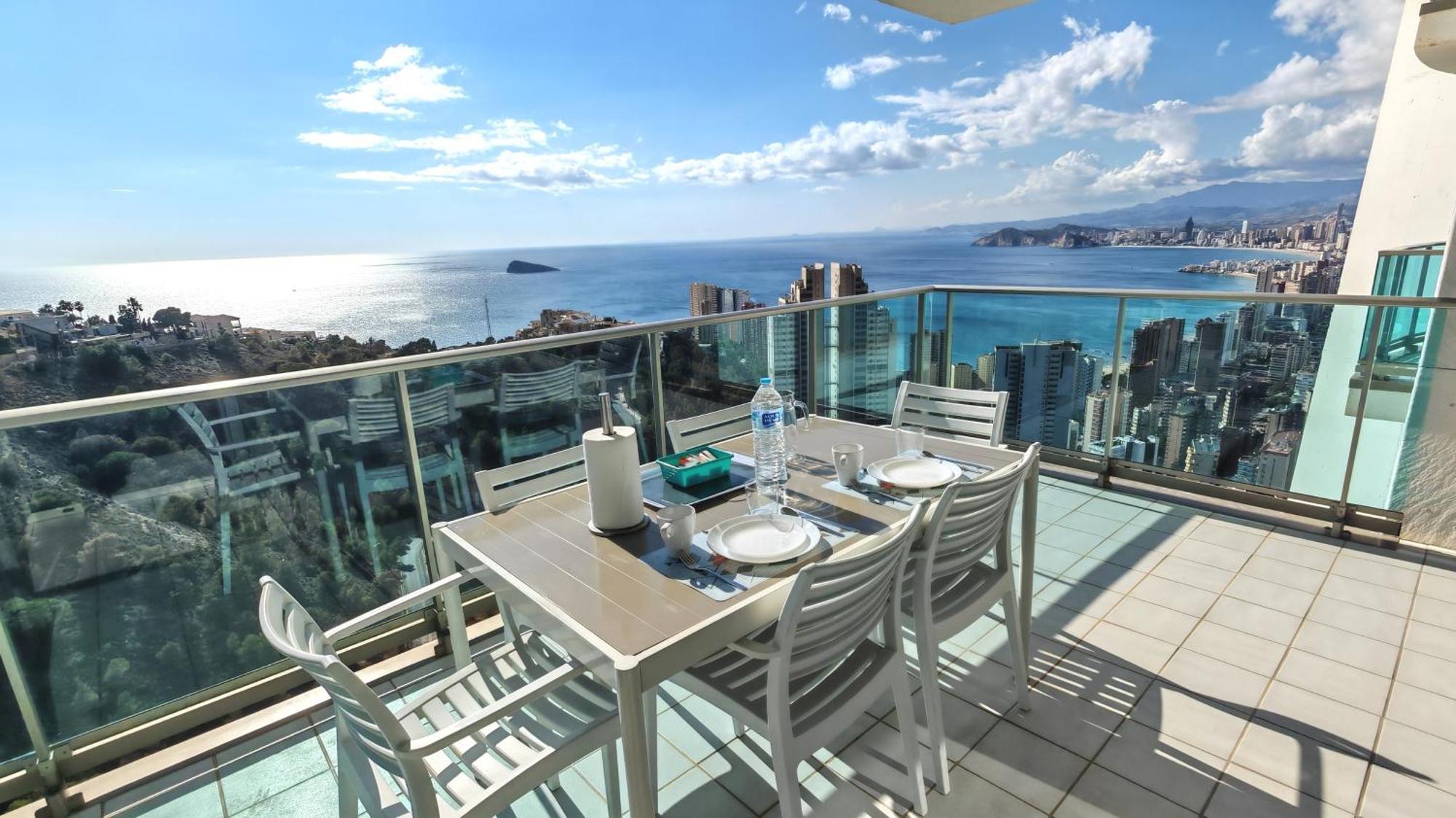 Skyline 31 Terraza Privada Con Vistas Al Mar Apartment Бенидорм Екстериор снимка